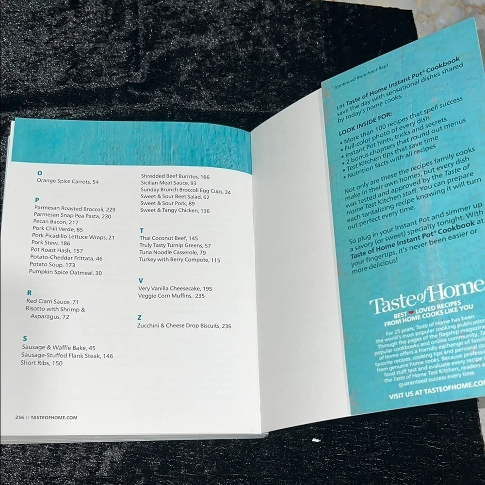 Taste of Home Blue Kitchen Cookbook